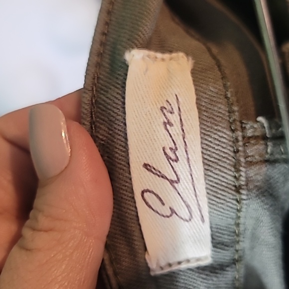 Elan Distressed Olive Miniskirt Size M - Picture 8 of 8